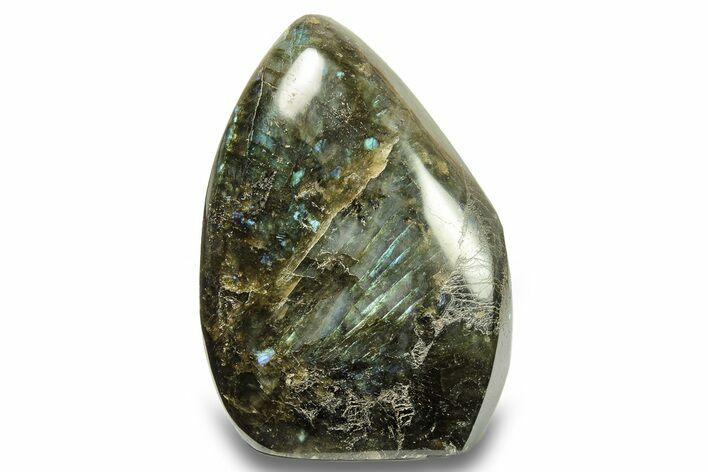 Flashy, Free-Standing Polished Labradorite - Madagascar #274665